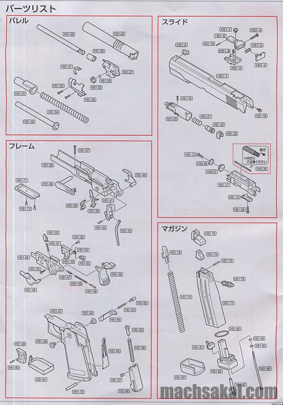 東京マルイハイキャパ5.1を完全分解・組み立てしてみました【動画あり】 | マック堺公式ホームページ-machsakai-