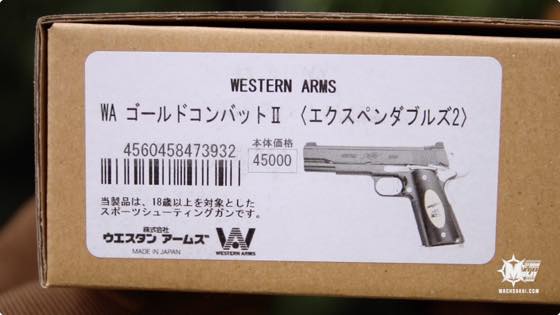 限定SALE大人気WA ガスブロ エクスペンダブルズ 1911 Kimber GOLD COMBAT II キンバー ゴールドコンバット GBB ウエスタンアームズ 現状品【20 ガスガン